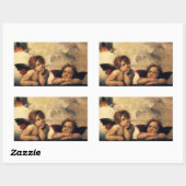 Sistine Madonna Angels door Raphael Sanzio Rechthoekige Sticker (Vel)