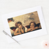 Sistine Madonna Angels door Raphael Sanzio Rechthoekige Sticker (Envelop)