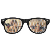 Sistine Madonna Angels door Raphael Sanzio Retro Zonnebril (Voorkant)