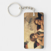 Sistine Madonna Angels door Raphael Sanzio Sleutelhanger (Voorkant)
