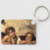 Sistine Madonna Angels door Raphael Sanzio Sleutelhanger (Voorkant)