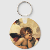 Sistine Madonna Angels door Raphael Sanzio Sleutelhanger (Voorkant)