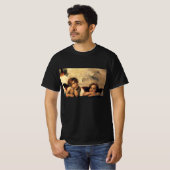 Sistine Madonna Angels door Raphael Sanzio T-shirt (Voorkant volledig)