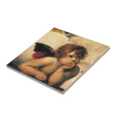 Sistine Madonna Angels door Raphael Sanzio Tegeltje (Zijkant)