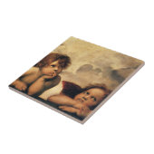Sistine Madonna Angels door Raphael Sanzio Tegeltje (Zijkant)