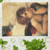 Sistine Madonna Angels door Raphael Sanzio Theedoek (Gevouwen)