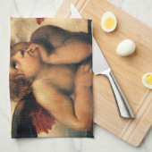 Sistine Madonna Angels door Raphael Sanzio Theedoek (Quarter Fold)