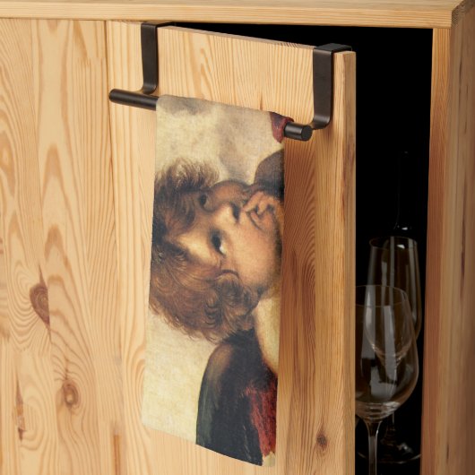 Sistine Madonna Angels door Raphael Sanzio Theedoek (Derde Gevouwen)