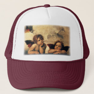 Sistine Madonna Angels door Raphael Sanzio Trucker Pet