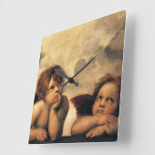 Sistine Madonna Angels door Raphael Sanzio Vierkante Klok (Hoek)