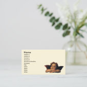 Sistine Madonna Angels door Raphael Sanzio Visitekaartje (Staand voorkant)