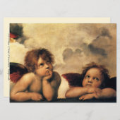 Sistine Madonna Angels door Raphael Wedding Kaart (Voorkant / Achterkant)