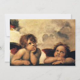 Sistine Madonna Angels door Raphael Wedding Kaart