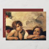 Sistine Madonna Angels door Raphael Wedding Kaart (Voorkant / Achterkant)