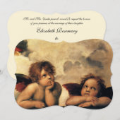 Sistine Madonna Angels door Raphael Wedding Kaart (Voorkant / Achterkant)