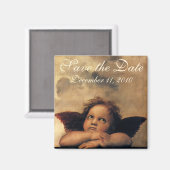 Sistine Madonna Angels door Raphael Wedding Magneet (Voorkant / Achterkant)