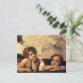 Sistine Madonna Angels door Raphael Wedding Save The Date (Staand voorkant)
