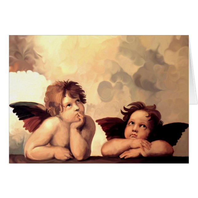 Sistine Madonna Cherubs Raffaelo Sanzio (Voorkant Horizontaal)