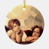 Sistine Madonna Cherubs Raffaelo Sanzio Keramisch Ornament (Voorkant)