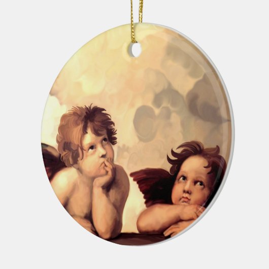 Sistine Madonna Cherubs Raffaelo Sanzio Keramisch Ornament (Links)