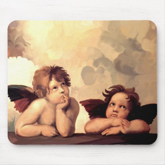 Sistine Madonna Cherubs Raffaelo Sanzio Muismat (Voorkant)