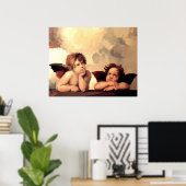 Sistine Madonna Cherubs Raffaelo Sanzio Poster (Thuiskantoor)
