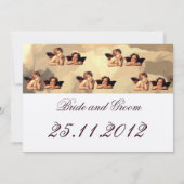 Sistine Madonna Cherubs Raffaelo Sanzio Save The Date (Achterkant)