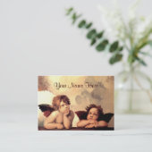 Sistine Madonna Cherubs Raffaelo Sanzio Visitekaartje (Staand voorkant)