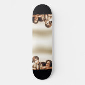 Sistine Madonna Cherubs Thinking Persoonlijk Skateboard (Voorkant)