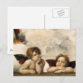 Sistine Madonna Detail, Raphael Briefkaart (Voorkant / Achterkant)