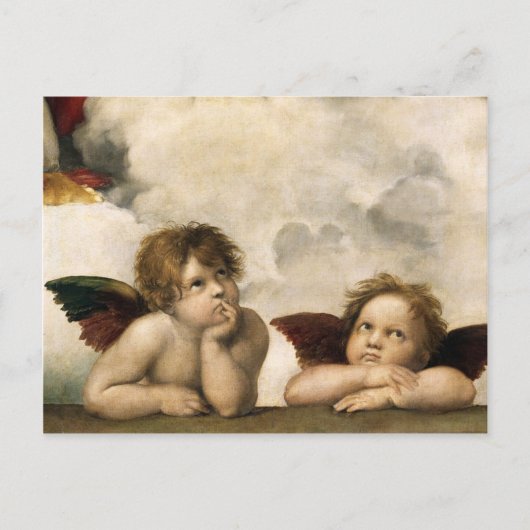 Sistine Madonna Detail, Raphael Briefkaart (Voorkant)