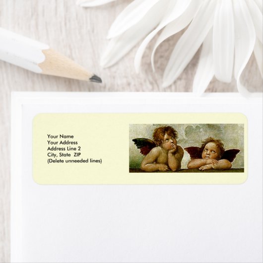 Sistine Madonna (details) Etiket (Insitu)