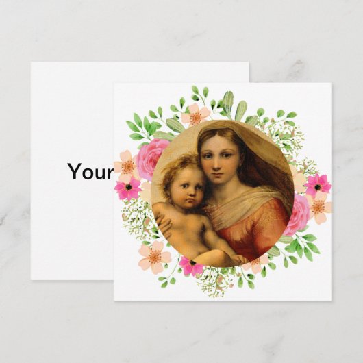 Sistine Madonna en Child Rafael Paintings Master (Voorkant / Achterkant)