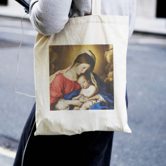 Sistine Madonna en kind Canvas tas Giovanni Salvi