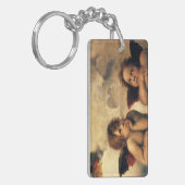 Sistine Madonna-Engelen door Raphael Sanzio Sleutelhanger (Voorkant Links)