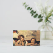 Sistine Madonna engelen van Rafaël Huwelijk Informatiekaartje (Staand voorkant)