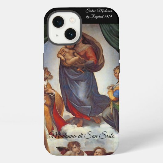Sistine Madonna iPhone Hoesje (Achterkant)