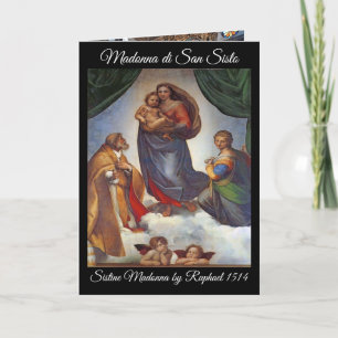 Sistine Madonna-kerstkaart Feestdagen Kaart