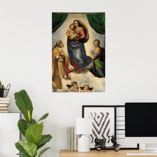 Sistine Madonna Poster (Thuiskantoor)