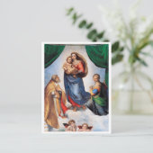 Sistine Madonna, Raphael Briefkaart (Staand voorkant)