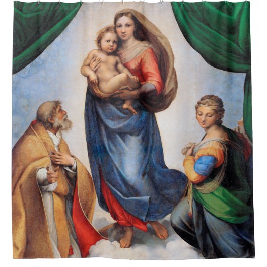 Sistine Madonna, Raphael Douchegordijn (Voorkant)
