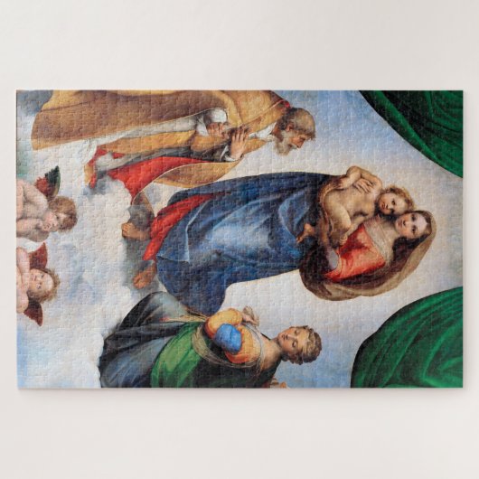 Sistine Madonna, Raphael Legpuzzel (Horizontaal)