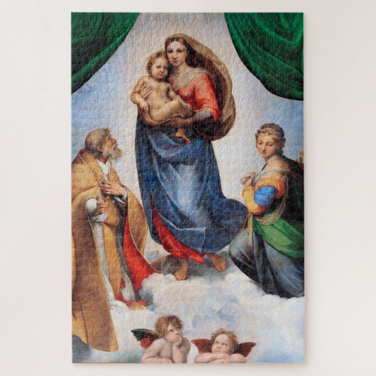 Sistine Madonna, Raphael Legpuzzel (Verticaal)