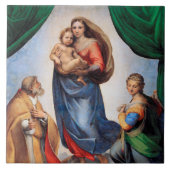 Sistine Madonna, Raphael Tegeltje (Voorkant)