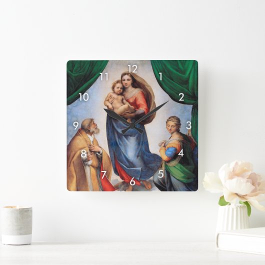 Sistine Madonna, Raphael Vierkante Klok (Huis)
