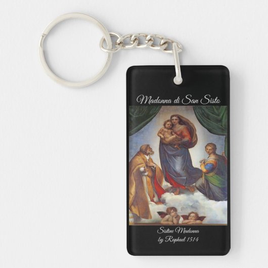 Sistine Madonna Sleutelhanger (Voorkant)