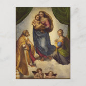 Sistine Madonna van Rapahel Briefkaart (Voorkant)