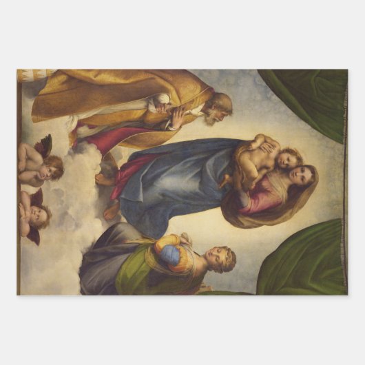 Sistine Madonna van Rapahel Inpakpapier Vel (Voorkant 3)