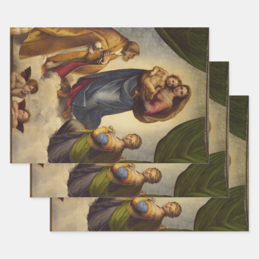 Sistine Madonna van Rapahel Inpakpapier Vel (Set)