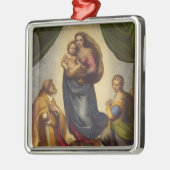 Sistine Madonna van Rapahel Metalen Ornament (Links)
